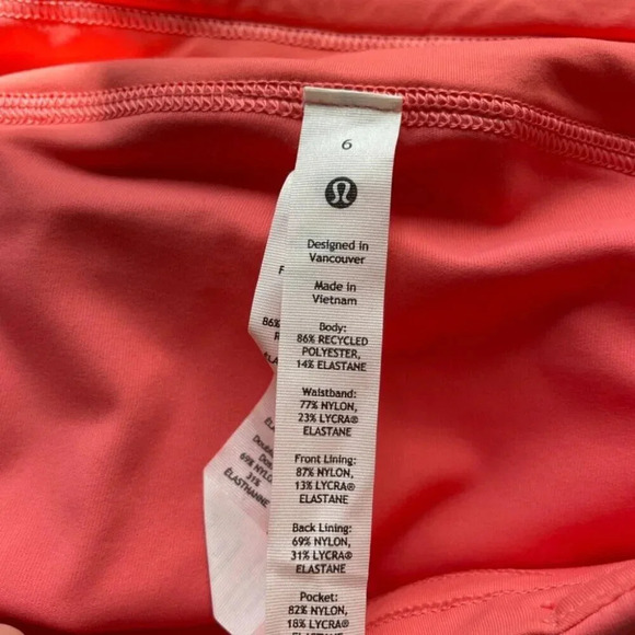 Lululemon Pace Rival Mid-Rise Skirt  Raspberry Cream Size 6 - Picture 4 of 4